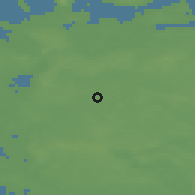 Shaded relief of the 47 km around Dianalund, drawn from the GMTED2010 grid