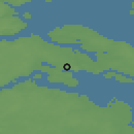 Shaded relief of the 48 km around Dybbøl, drawn from the GMTED2010 grid