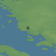 Shaded relief of the 47 km around Ebberup, drawn from the GMTED2010 grid