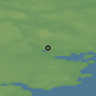 Shaded relief of the 47 km around Egebjerg, drawn from the GMTED2010 grid