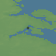 Shaded relief of the 48 km around Egernsund, drawn from the GMTED2010 grid