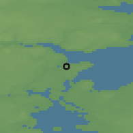 Shaded relief of the 47 km around Egeskov, drawn from the GMTED2010 grid