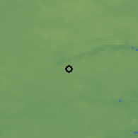 Shaded relief of the 47 km around Egtved, drawn from the GMTED2010 grid