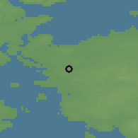Shaded relief of the 47 km around Ejby, drawn from the GMTED2010 grid