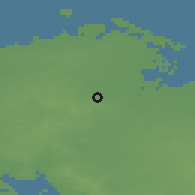 Shaded relief of the 47 km around Ejlstrup, drawn from the GMTED2010 grid