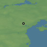 Shaded relief of the 47 km around Elev, drawn from the GMTED2010 grid