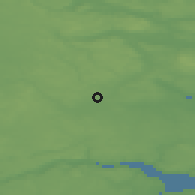 Shaded relief of the 47 km around Åle, drawn from the GMTED2010 grid