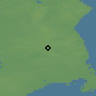 Shaded relief of the 47 km around Farum, drawn from the GMTED2010 grid