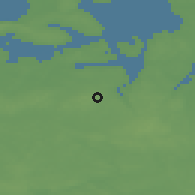Shaded relief of the 47 km around Algestrup, drawn from the GMTED2010 grid
