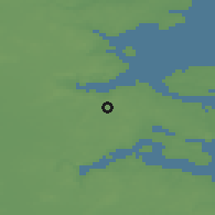 Shaded relief of the 48 km around Felsted, drawn from the GMTED2010 grid