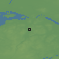 Shaded relief of the 47 km around Ferslev, drawn from the GMTED2010 grid