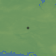 Shaded relief of the 47 km around Fjenneslev, drawn from the GMTED2010 grid