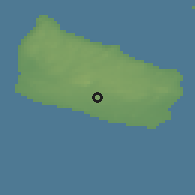 Shaded relief of the 47 km around Aakirkeby, drawn from the GMTED2010 grid