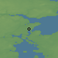Shaded relief of the 47 km around Fredericia, drawn from the GMTED2010 grid