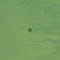 Shaded relief of the 47 km around Funder Kirkeby, drawn from the GMTED2010 grid