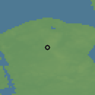 Shaded relief of the 47 km around Gadevang, drawn from the GMTED2010 grid