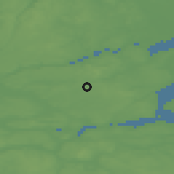Shaded relief of the 47 km around Gassum, drawn from the GMTED2010 grid