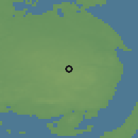 Shaded relief of the 47 km around Gislev, drawn from the GMTED2010 grid
