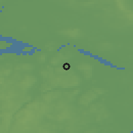 Shaded relief of the 47 km around Gistrup, drawn from the GMTED2010 grid