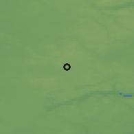 Shaded relief of the 47 km around Givskud, drawn from the GMTED2010 grid