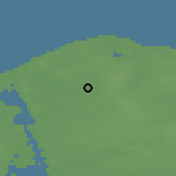 Shaded relief of the 47 km around Alsønderup, drawn from the GMTED2010 grid