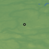 Shaded relief of the 47 km around Gjern, drawn from the GMTED2010 grid
