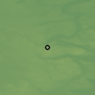 Shaded relief of the 47 km around Gjessø, drawn from the GMTED2010 grid