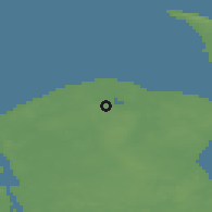 Shaded relief of the 47 km around Græsted, drawn from the GMTED2010 grid