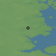 Shaded relief of the 47 km around Haderslev, drawn from the GMTED2010 grid