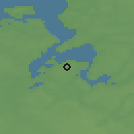 Shaded relief of the 47 km around Hald, drawn from the GMTED2010 grid