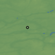 Shaded relief of the 47 km around Hammershøj, drawn from the GMTED2010 grid