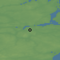 Shaded relief of the 47 km around Haslund, drawn from the GMTED2010 grid
