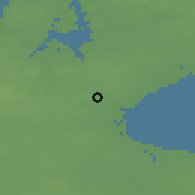 Shaded relief of the 47 km around Havdrup, drawn from the GMTED2010 grid