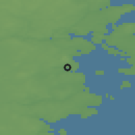Shaded relief of the 47 km around Hejls, drawn from the GMTED2010 grid