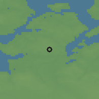 Shaded relief of the 47 km around Hem, drawn from the GMTED2010 grid