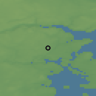 Shaded relief of the 47 km around Herslev, drawn from the GMTED2010 grid