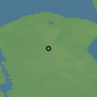 Shaded relief of the 47 km around Hillerød, drawn from the GMTED2010 grid