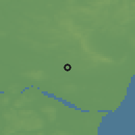 Shaded relief of the 47 km around Hjallerup, drawn from the GMTED2010 grid