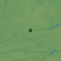 Shaded relief of the 47 km around Hobro, drawn from the GMTED2010 grid