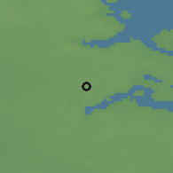 Shaded relief of the 48 km around Holbøl, drawn from the GMTED2010 grid