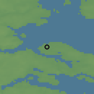 Shaded relief of the 47 km around Holm, drawn from the GMTED2010 grid