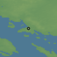 Shaded relief of the 47 km around Horne, drawn from the GMTED2010 grid