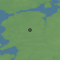 Shaded relief of the 47 km around Hornum, drawn from the GMTED2010 grid