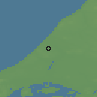 Shaded relief of the 46 km around Ingstrup, drawn from the GMTED2010 grid