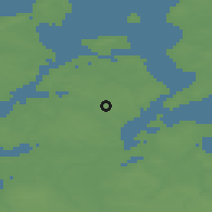 Shaded relief of the 47 km around Jebjerg, drawn from the GMTED2010 grid