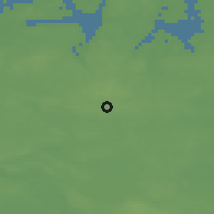 Shaded relief of the 47 km around Jystrup, drawn from the GMTED2010 grid