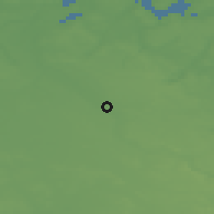 Shaded relief of the 47 km around Karup, drawn from the GMTED2010 grid