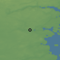 Shaded relief of the 47 km around Kolding, drawn from the GMTED2010 grid