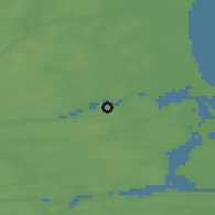 Shaded relief of the 47 km around Assens, drawn from the GMTED2010 grid