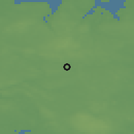 Shaded relief of the 47 km around Kværkeby, drawn from the GMTED2010 grid